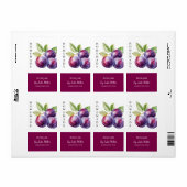 Modernes, hausgemachtes Plumbenjam-Label (Vorne)