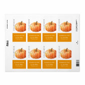 Modernes, hausgemachtes Pumpkin-Butter-Etikett (Vorne)