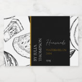 Modernes hausgemachtes Wassermelone-Jam-Label Lebensmitteletikett (Einzelnes Label)