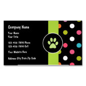 Modernes Haustier-Thema Magnetische Visitenkarte (Vorderseite)