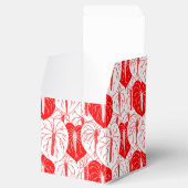 Modernes hawaiianisches Anthurium-Druckmuster Geschenkschachtel (Geöffnet)