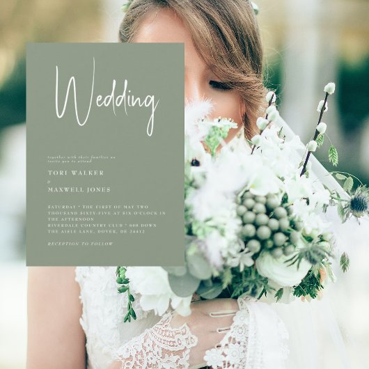 Modernes Heiratsangebot für Eltern Einladung