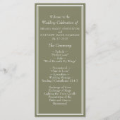 Modernes Heiratsprogramm Programm (Vorderseite)