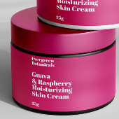 Modernes, heißrosa, wasserdichtes Etikett für Kosm