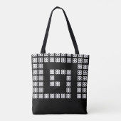 Modernes helikoidales abstraktes Design in Schwarz Tasche (Rückseite)