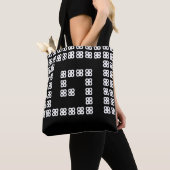 Modernes helikoidales abstraktes Design in Schwarz Tasche (Von Nahem)