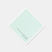 Modernes, hellblau-grün serviette (Ecke)