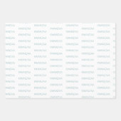 Modernes, hellblau-weiß Kwanzaa Geschenkpapier Set (Vorderseite)