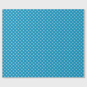 Modernes hellblau-weißes Muster Geschenkpapier (Flach)