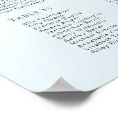 Modernes hellblaues Bar Mitzvah Seekartenplakat Poster (Ecke)