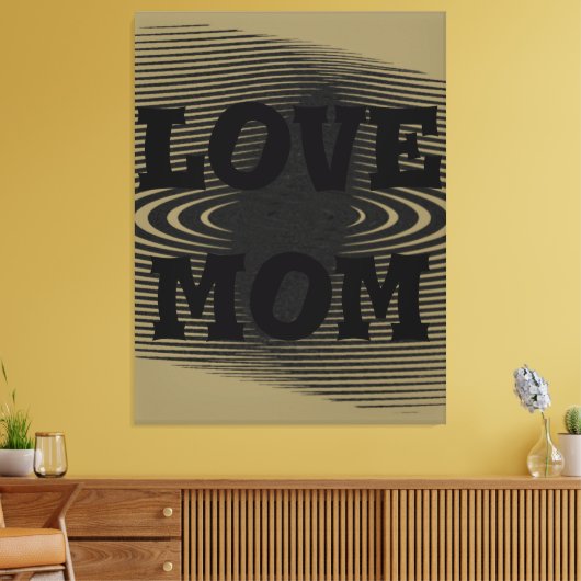 Modernes, hellbraunes, schwarzes Design Leinwanddruck (Insitu (Wohnzimmer))