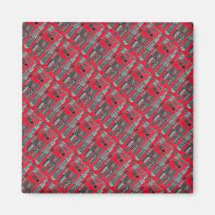 Modernes, helles, abstraktes Design Magnet