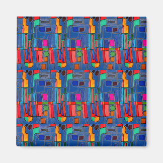 Modernes, helles, abstraktes Design Magnet