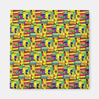 Modernes, helles, abstraktes Design Magnet