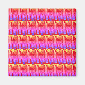 Modernes, helles, abstraktes Design Magnet (Vorne)