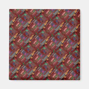 Modernes, helles, abstraktes Design Magnet