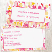 Modernes, helles, Abstraktes Marmormuster Visitenkarte