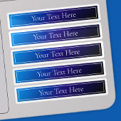 Modernes, helles Blau und Lila Gradient Ombre Aufkleber