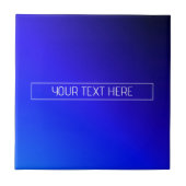 Modernes, helles Blau und Lila Gradient Ombre Fliese (Vorderseite)