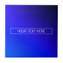 Modernes, helles Blau und Lila Gradient Ombre Fliese