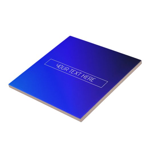 Modernes, helles Blau und Lila Gradient Ombre Fliese (Seite)