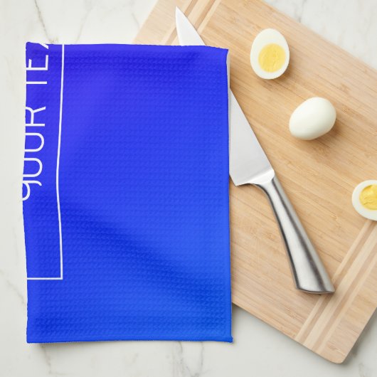 Modernes, helles Blau und Lila Gradient Ombre Geschirrtuch (Viertel Falte)