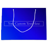Modernes, helles Blau und Lila Gradient Ombre Große Geschenktüte (Vorderseite)