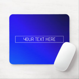 Modernes, helles Blau und Lila Gradient Ombre Mousepad