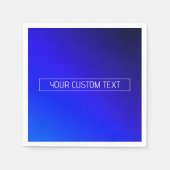 Modernes, helles Blau und Lila Gradient Ombre Serviette (Vorderseite)