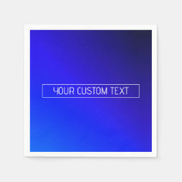 Modernes, helles Blau und Lila Gradient Ombre Serviette