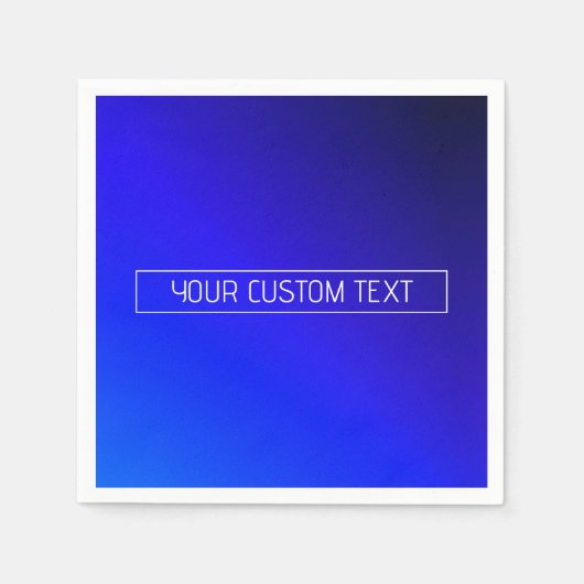 Modernes, helles Blau und Lila Gradient Ombre Serviette (Vorderseite)