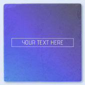 Modernes, helles Blau und Lila Gradient Ombre Steinuntersetzer