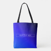 Modernes, helles Blau und Lila Gradient Ombre Tasche (Rückseite)