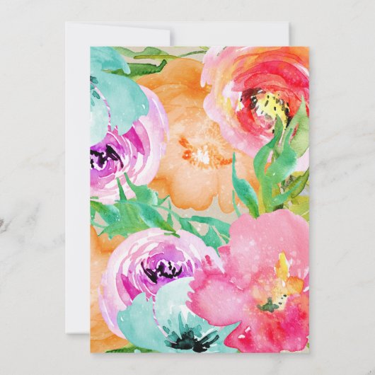 Modernes, helles, braunes Kraft-Brautparty Einladung (Rückseite)