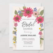 Modernes, helles Brautparty Einladung (Vorderseite)