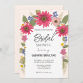 Modernes, helles Brautparty Einladung (Vorne/Hinten)