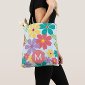 Modernes, helles, fröhliches Muster für die Blume Tasche (Von Nahem)