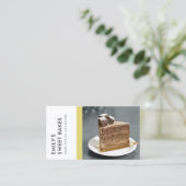 MODERNES, HELLES, GELBE BAKERY KOCH FOTO VISITENKARTE (Stehend Vorderseite)