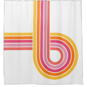 Modernes, helles, gürtelgeschliffenes Muster Duschvorhang (Vorderseite)