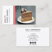 MODERNES, HELLES MODERNES, HELLES PINK BAKERY KOCH VISITENKARTE (Vorne/Hinten)