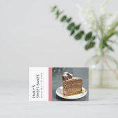 MODERNES, HELLES MODERNES, HELLES PINK BAKERY KOCH VISITENKARTE (Stehend Vorderseite)