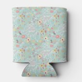 Modernes, helles romantisches Muster Dosenkühler (Rückseite)