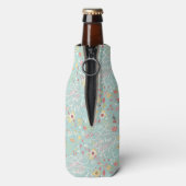 Modernes, helles romantisches Muster Flaschenkühler (Flasche Rückseite)