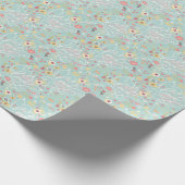 Modernes, helles romantisches Muster Geschenkpapier (Ecke)