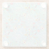 Modernes helles romantisches Muster Glasuntersetzer (Rückseite)