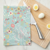 Modernes helles romantisches Muster Handtuch (Viertel Falte)