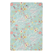 Modernes helles romantisches Muster Mini Klemmbrett (Rückseite)