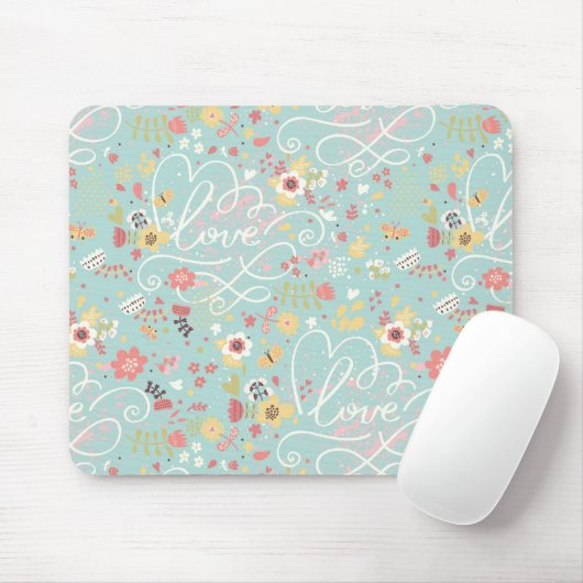 Modernes helles romantisches Muster Mousepad (Mit Mouse)