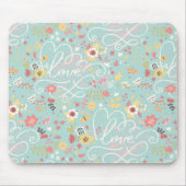 Modernes helles romantisches Muster Mousepad (Vorne)