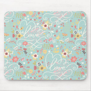 Modernes helles romantisches Muster Mousepad